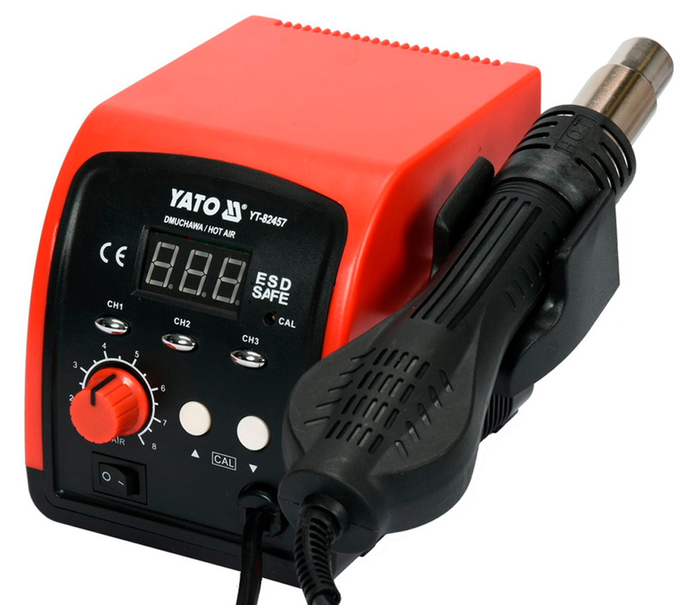 Stație de lipit cu aer cald YATO YT82457 750w 500°C Rețea photo