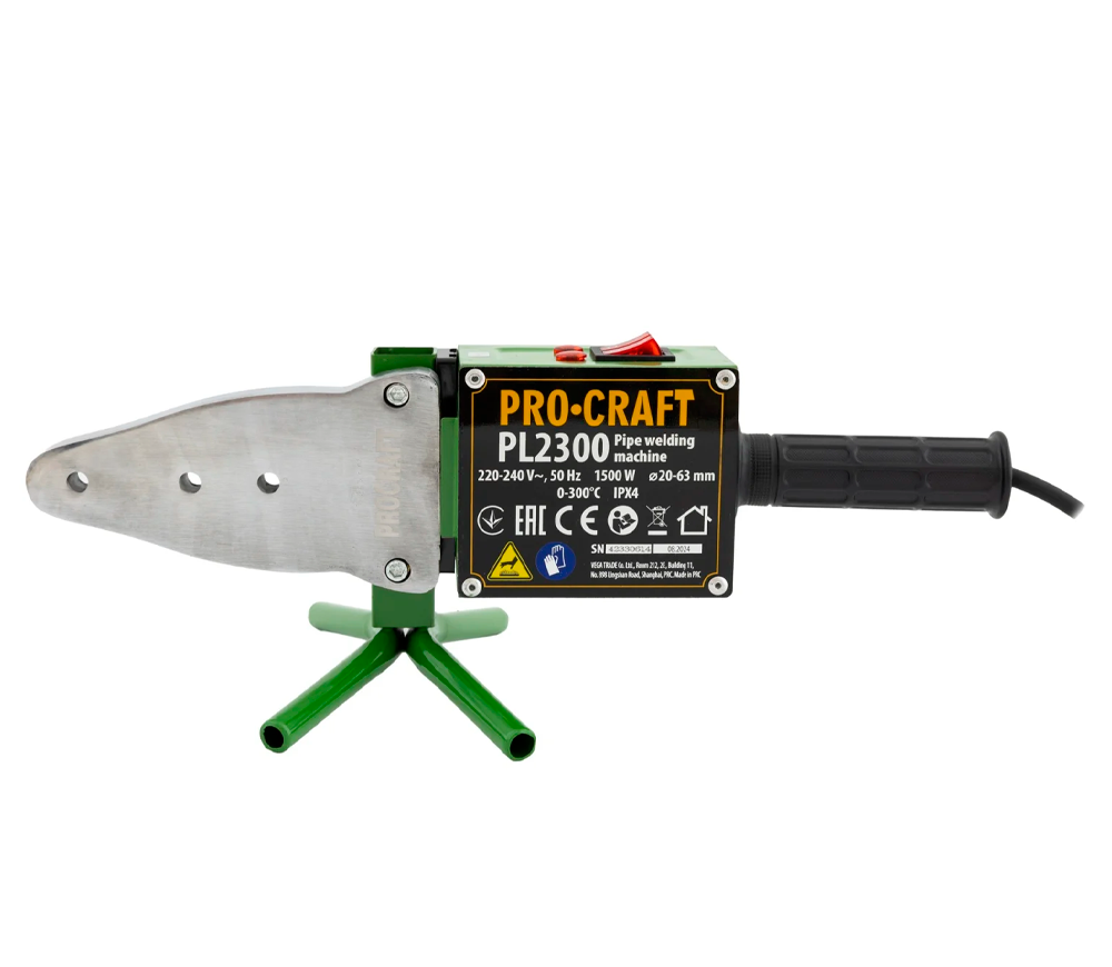 Aparat de lipit tevi din polipropilena ProCraft PL2300 1500w 20/25/32/40/50/63mm photo 5