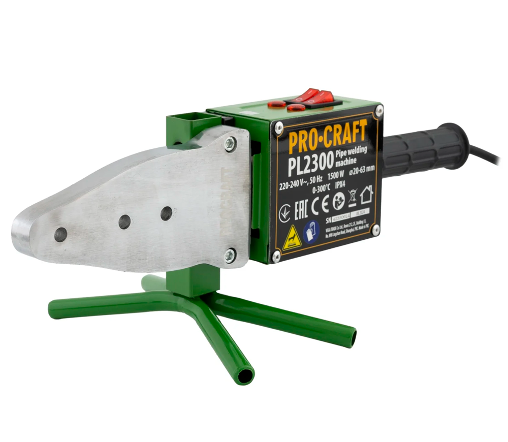 Aparat de lipit tevi din polipropilena ProCraft PL2300 1500w 20/25/32/40/50/63mm photo