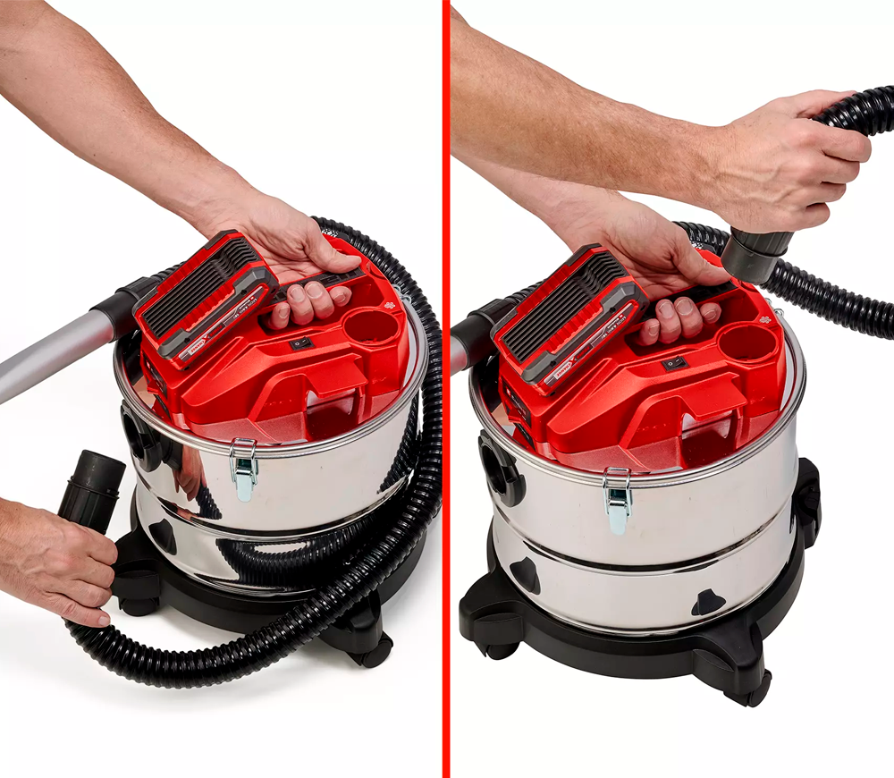 Aspirator wireless pentru cenușă (fără bat) EINHELL TE-AV 18/15 Li С-SOLO 18V 100mbar 15L photo 3