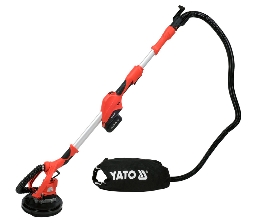 Mașină de șlefuit pereți extensibilă cu acumulator YATO YT82360 18V 4Ah 215mm photo