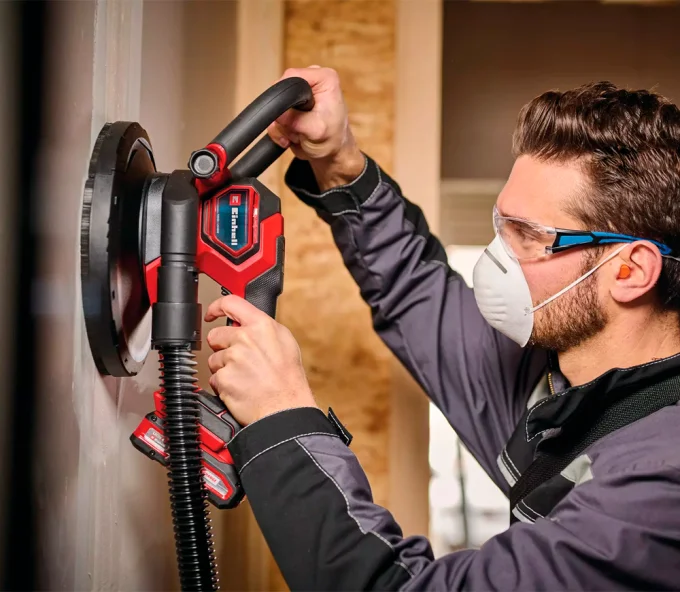 Mașină de șlefuit pereți fără fir (fără bat) EINHELL TP-DWS 18/225 Li BL Solo 225mm 18V-2