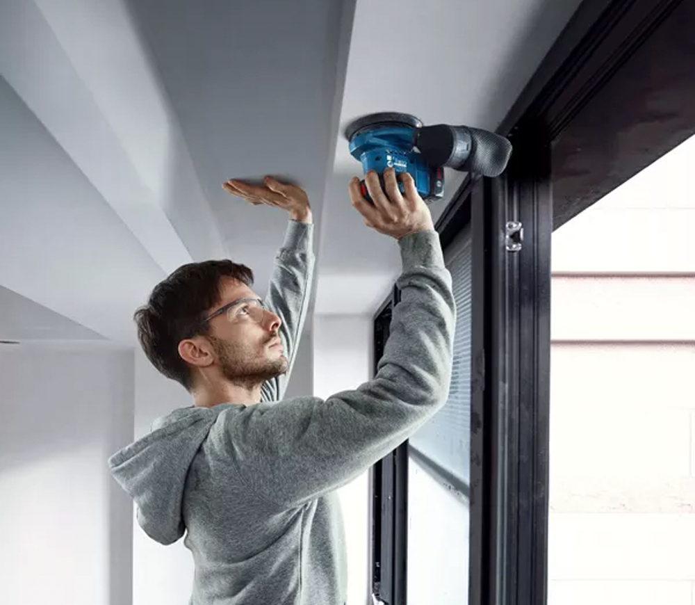 Mașină de șlefuit excentrică fără fir (fără bat) BOSCH GEX 185-Li 125mm 18V photo 0