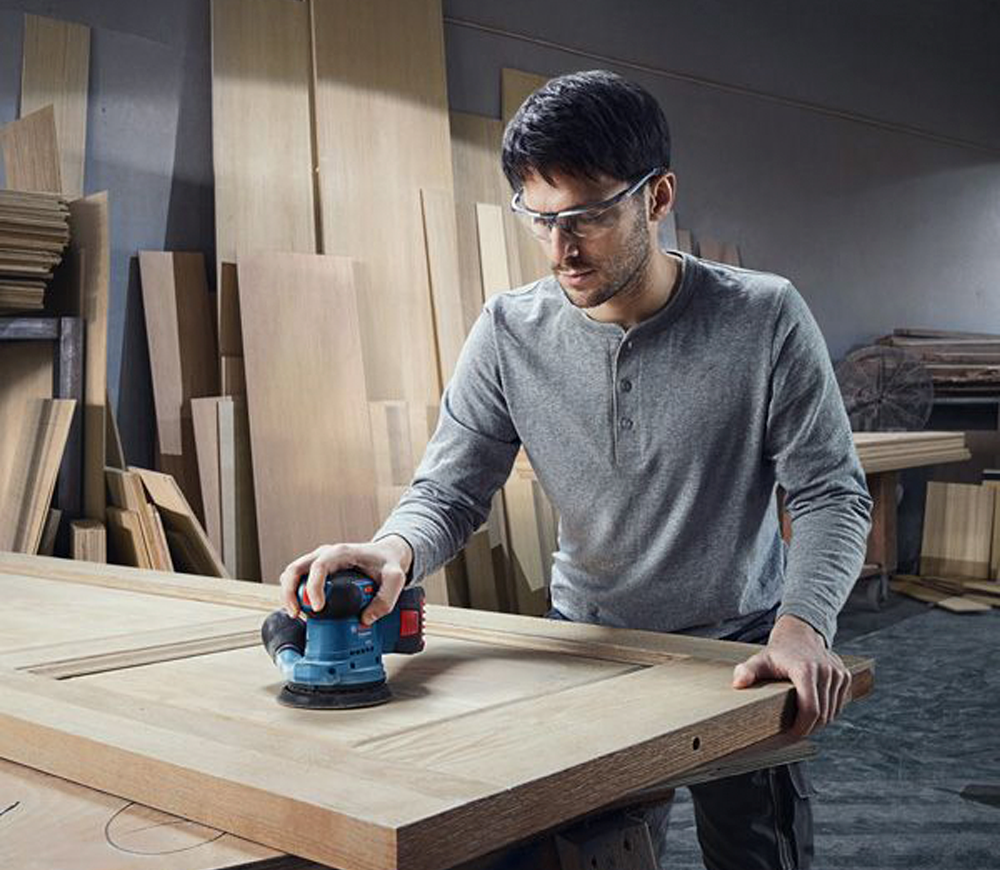 Mașină de șlefuit excentrică fără fir (fără bat) BOSCH GEX 185-Li 125mm 18V photo 2
