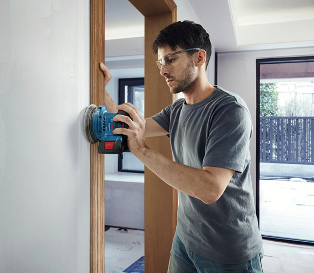 Mașină de șlefuit excentrică fără fir (fără bat) BOSCH GEX 185-Li 125mm 18V photo 3