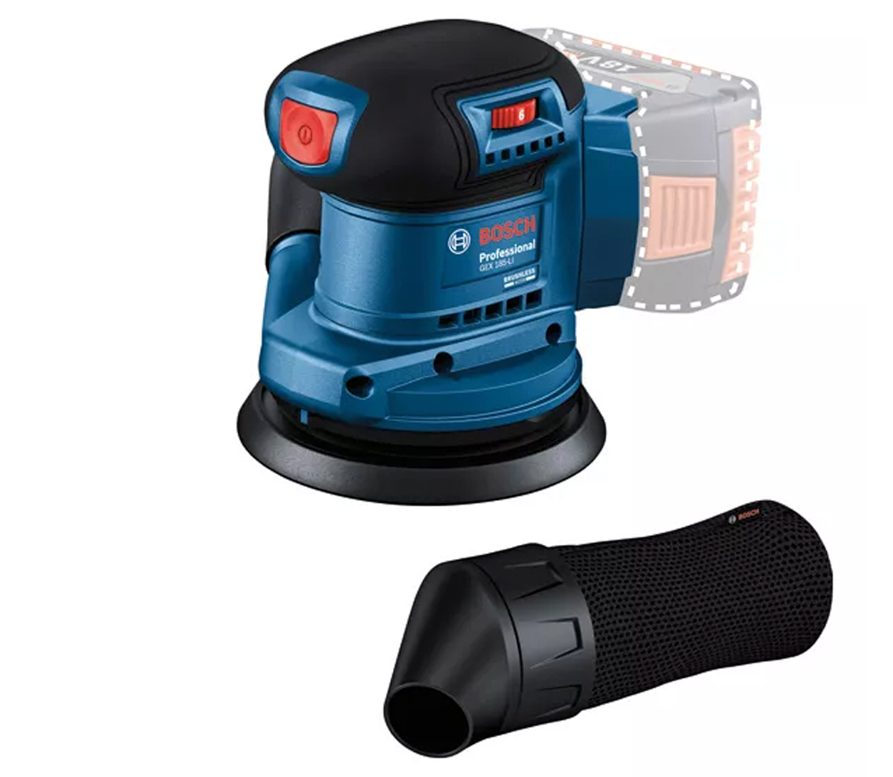 Mașină de șlefuit excentrică fără fir (fără bat) BOSCH GEX 185-Li 125mm 18V photo