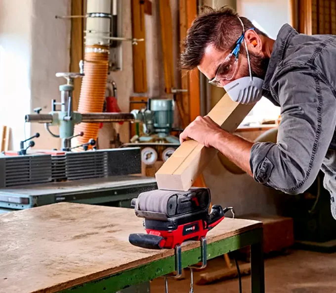 Шлифмашина ленточная EINHELL TE-BS 850 E 850вт 75 мм-8