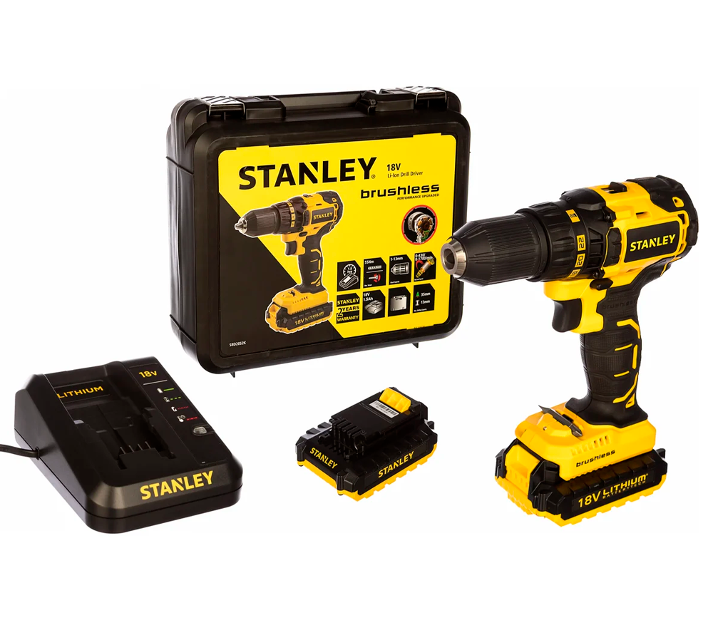 Masina de insurubat cu acumulator STANLEY SBD20S2K 18V 1.5Ah photo