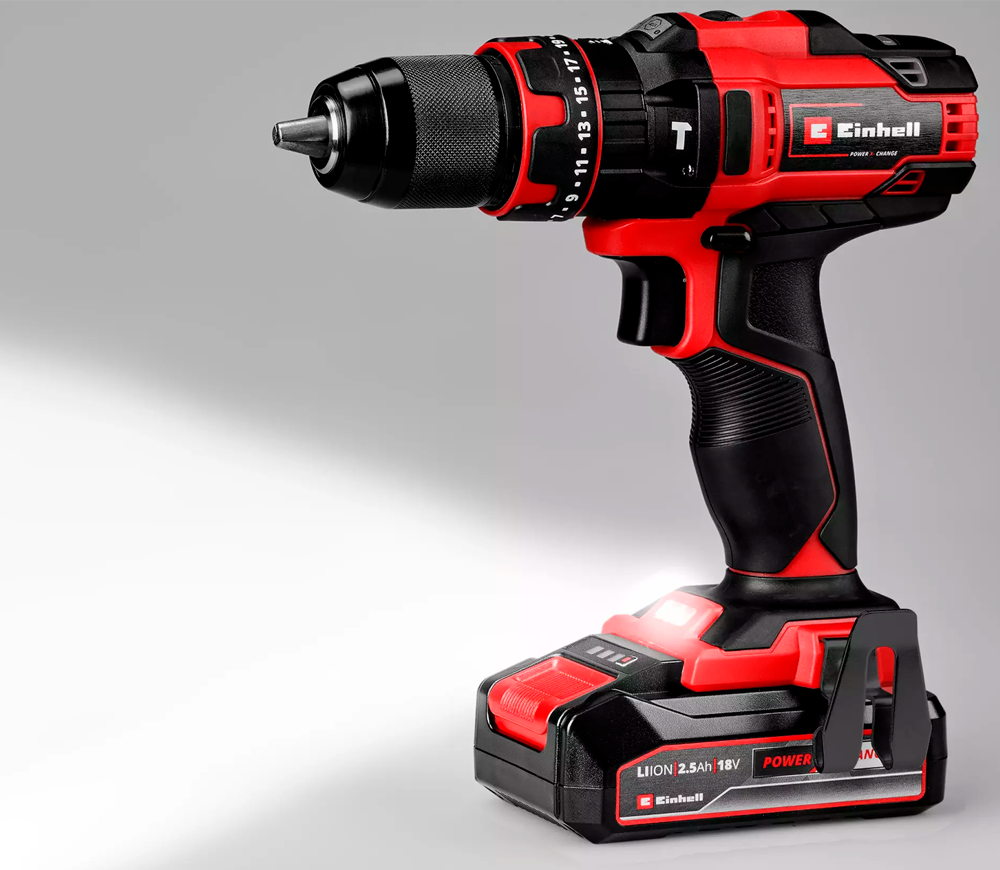Mașină de înșurubat cu percuție cu acum. EINHELL TE-CD 18/44 Li-i 18V 2.5Ah photo 4