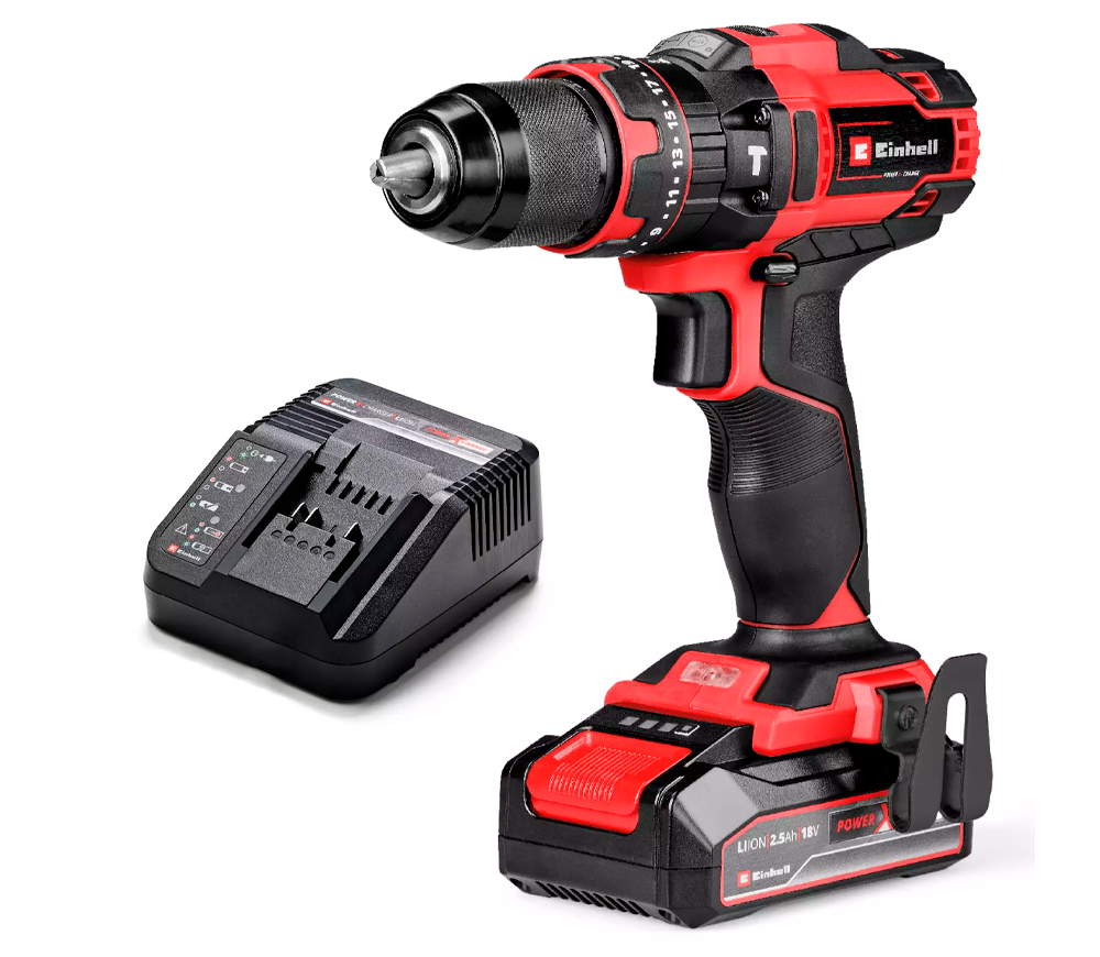 Mașină de înșurubat cu percuție cu acum. EINHELL TE-CD 18/44 Li-i 18V 2.5Ah photo