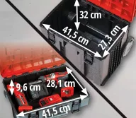 Ящик для инструментов 3-уровневый EINHELL -CASE TOWER Пластик-5