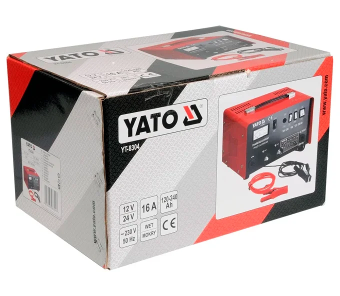 Зарядное устройство YATO YT8304 16A 12-24В-2