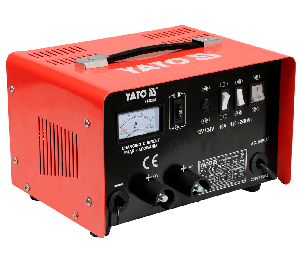 Incarcator acumlator YATO YT8304 16A 12-24V photo