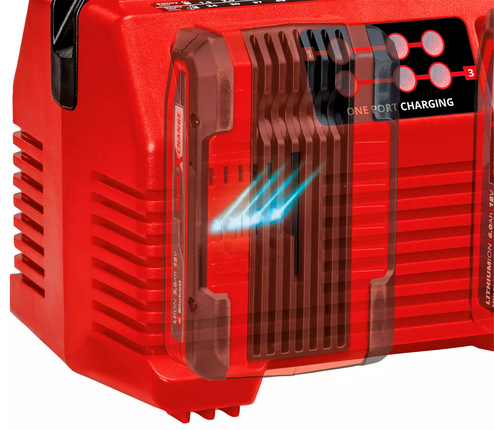Încărcător cu patru portori EINHELL 2x2 Power X-Quattrocharger 4A 18V 4A photo 2