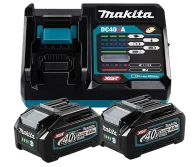 Încărcător cu 2 acumulatoare MAKITA 191L77-9 310w 40V 4A-1