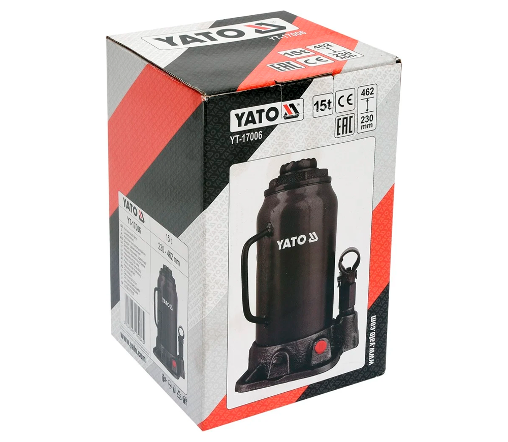 Cric hidraulic YATO YT17006 230-462 mm 15000kg photo 0