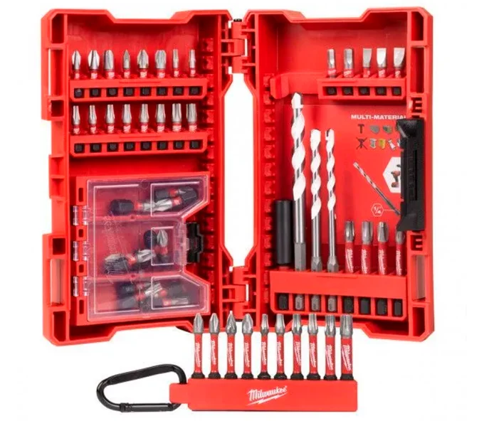 Set de biți universal 54piese MILWAUKEE Shockwave Impact Duty PH/PZ/SL/TX 25/50mm-1