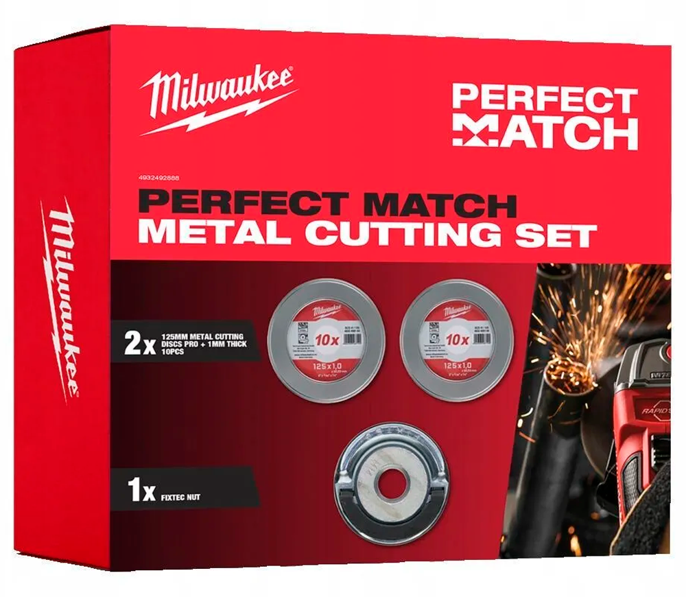 Абразивный диск по металлу MILWAUKEE Milwaukee Perfect Match 125мм 1мм 20шт. photo 0