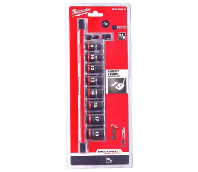 Duze tubulare MILWAUKEE SHOCKWAVE™ IMPACT DUTY 8-19 mm-2