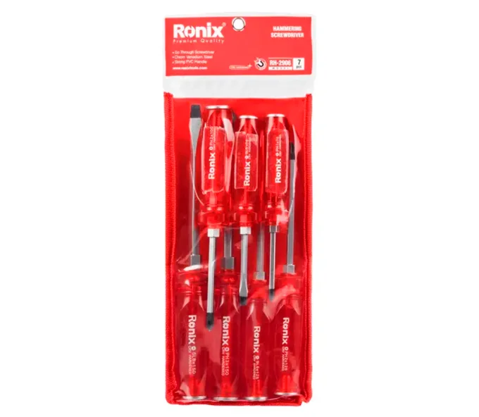 Набор ударных отверток 7 шт RONIX RH-2906 1-8мм-6