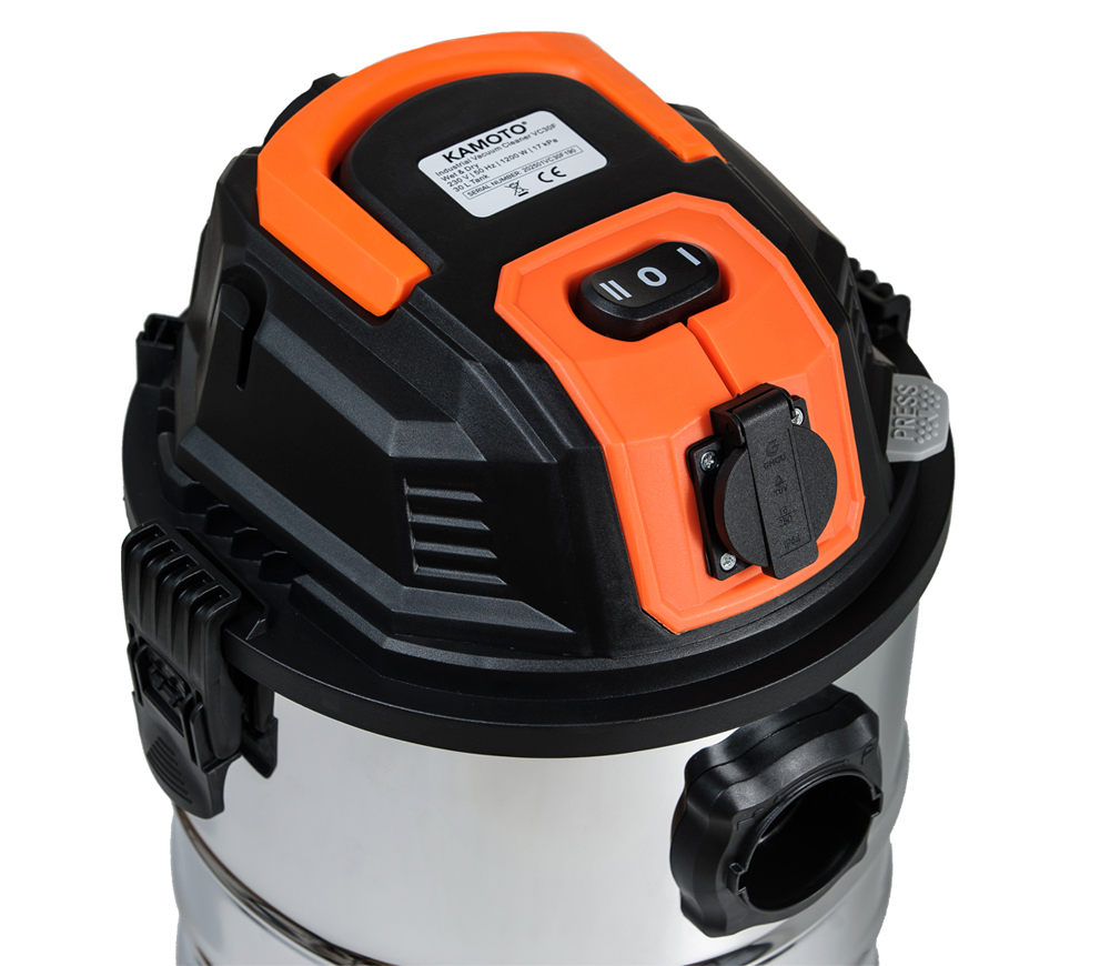 Пылесос промышленный KAMOTO VC 30F 1200вт 170мбар 30л photo 3