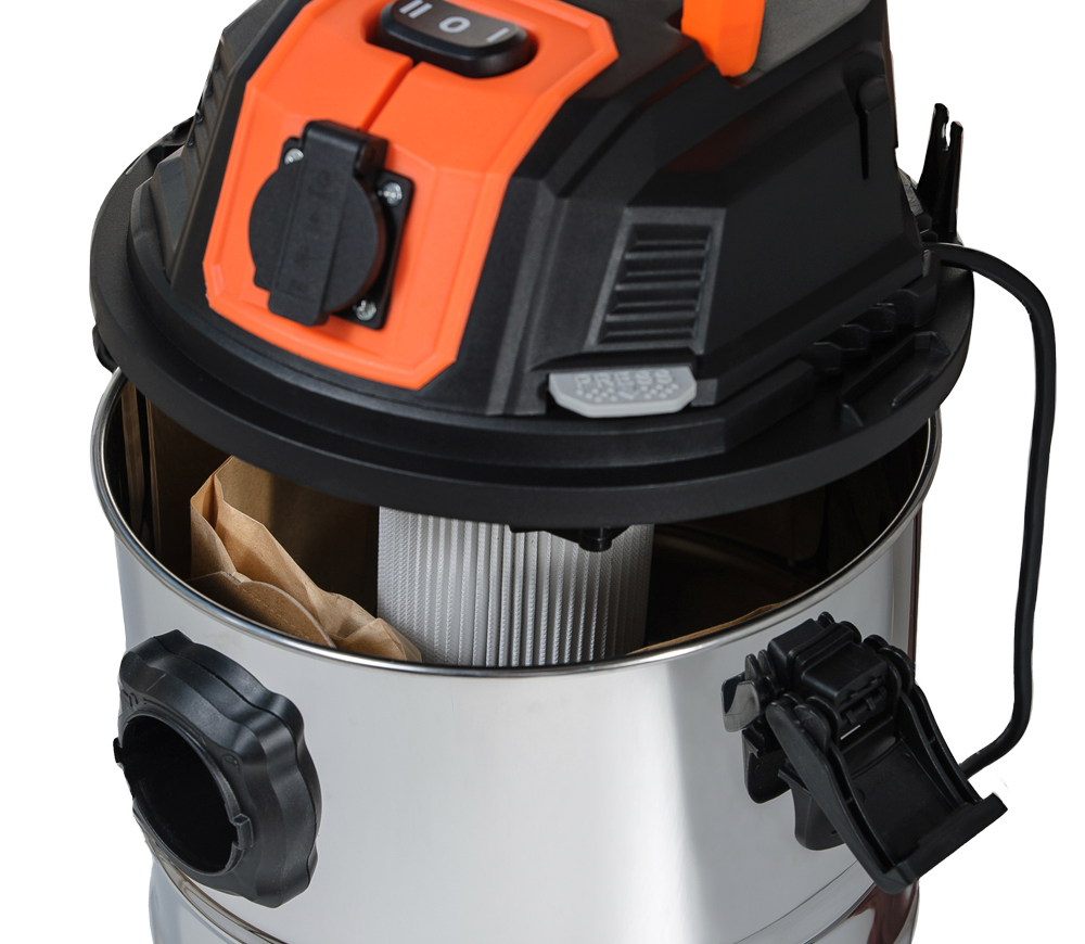 Пылесос промышленный KAMOTO VC 30F 1200вт 170мбар 30л photo 5