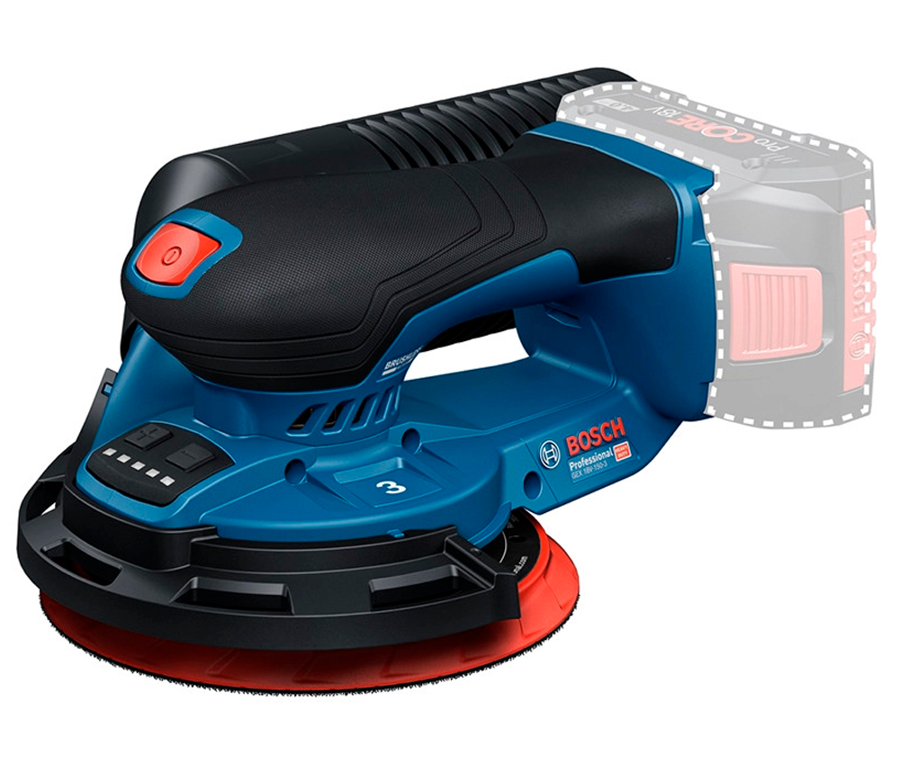 Шлифмашина эксцентриковая аккумуляторная (без АКБ) BOSCH GEX 18V-150-3 150мм 18В photo