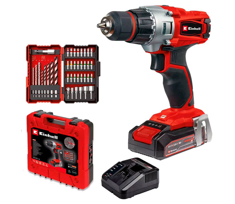Шуруповёрт аккумуляторный EINHELL TC-CD 18/2 Li +39 18В 2.5Ач photo