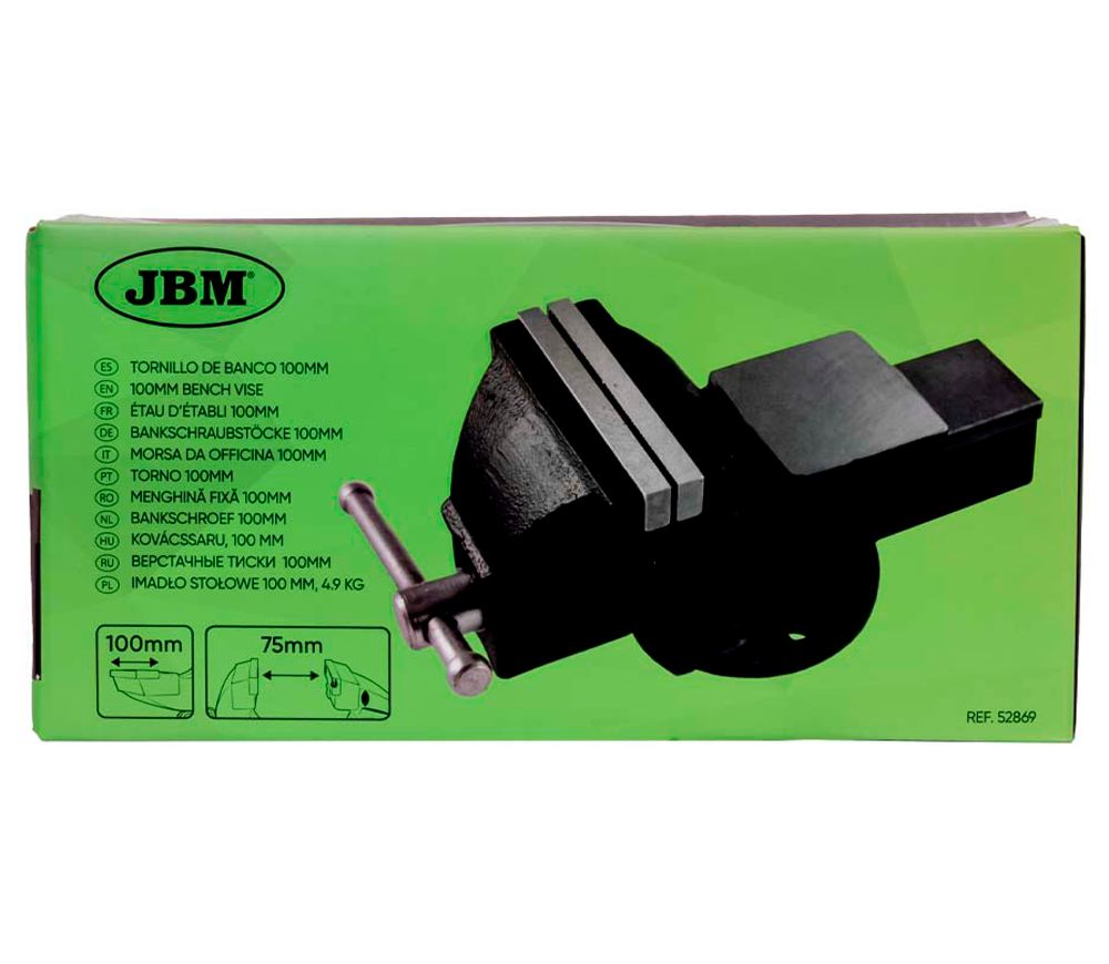 Тиски слесарные JBM-52869 100мм photo 2