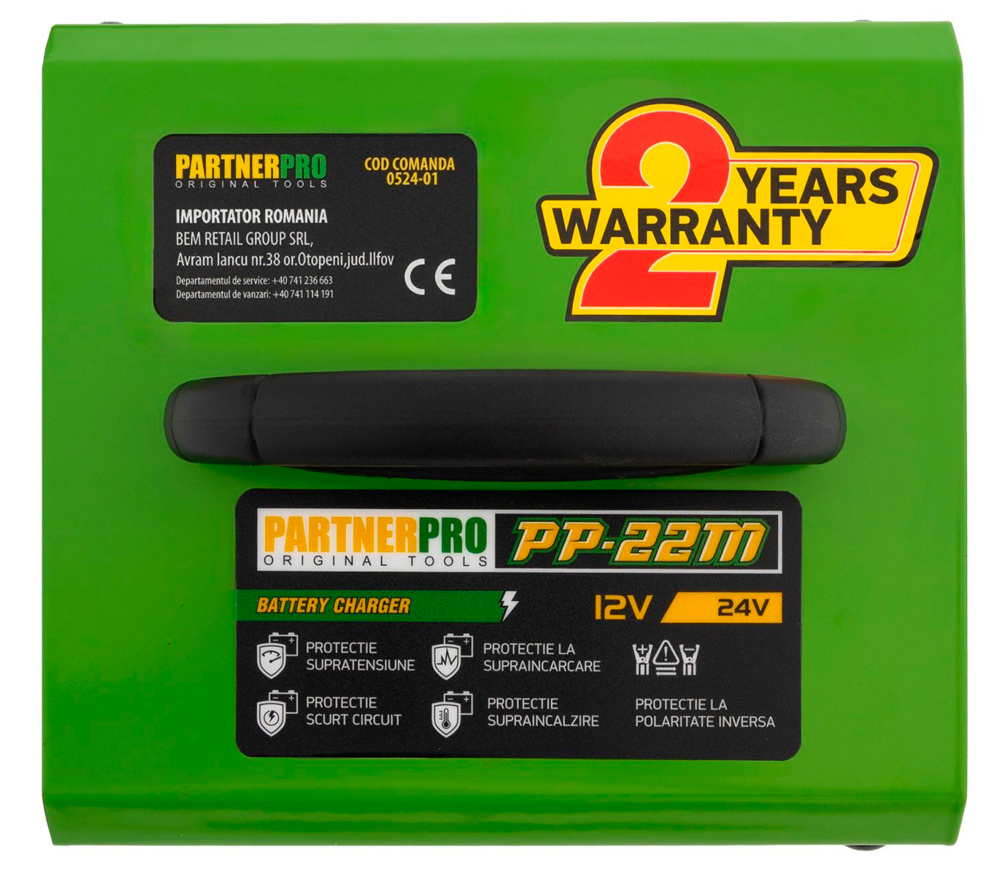 Зарядное устройство PARTENERPRO PP-22M 20A 12/24В photo 1