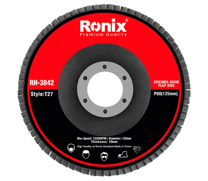 Круг лепестковый торцевой RONIX RH-3842 P80-1