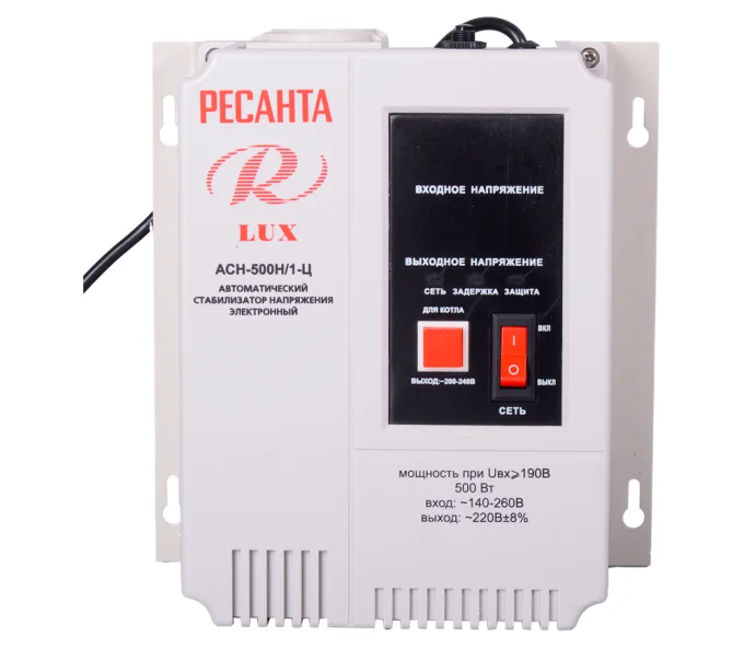 Стабилизатор напряжения релейный RESANTA ACH 500 Н/1-Ц-2
