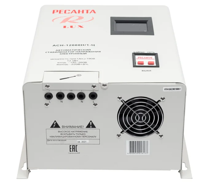 Стабилизатор напряжения релейный RESANTA АСН-12000Н/1-Ц-8
