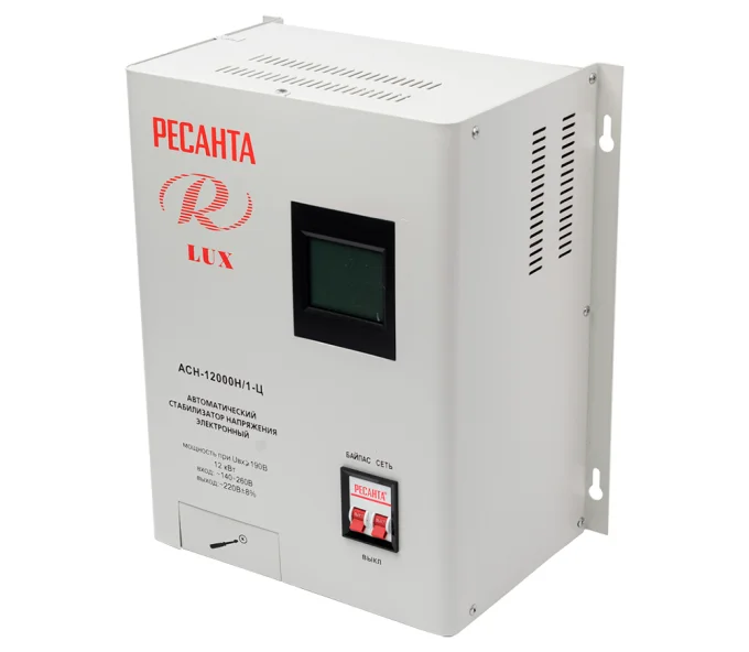 Стабилизатор напряжения релейный RESANTA АСН-12000Н/1-Ц-1