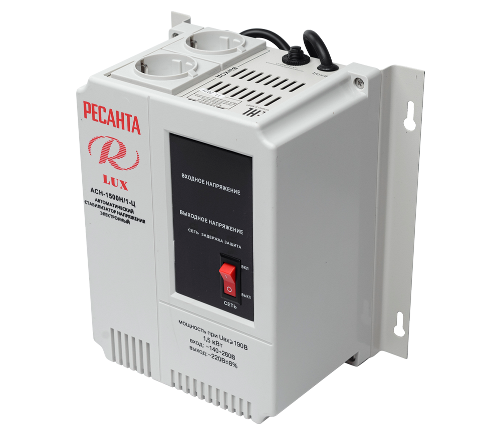 Стабилизатор напряжения релейный RESANTA ACH-1500 Н/1-Ц