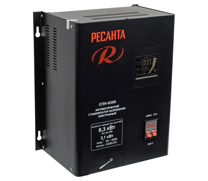 Стабилизатор напряжения релейный RESANTA СПН-8300/1-Ц-4