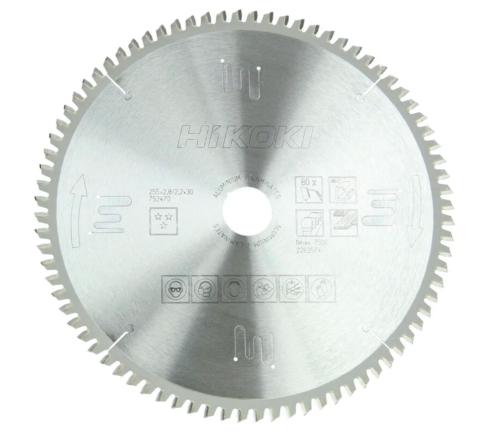 Disc pentru fierastrau electric HIKOKI 752470 255mm 2.2mm Aluminiu