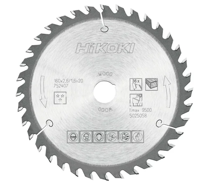 Disc pentru fierastrau electric HIKOKI 752407 160mm 1.6mm Lemn-1