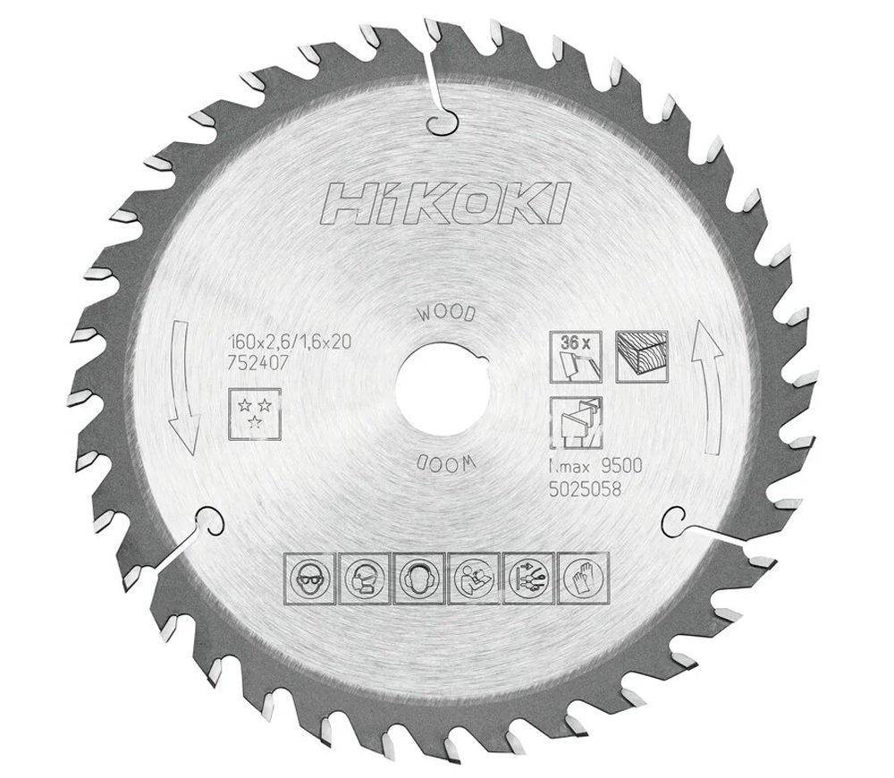 Disc pentru fierastrau electric HIKOKI 752407 160mm 1.6mm Lemn