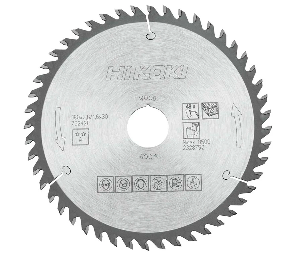 Disc pentru fierastrau electric HIKOKI 752428 180mm 1.6mm Lemn