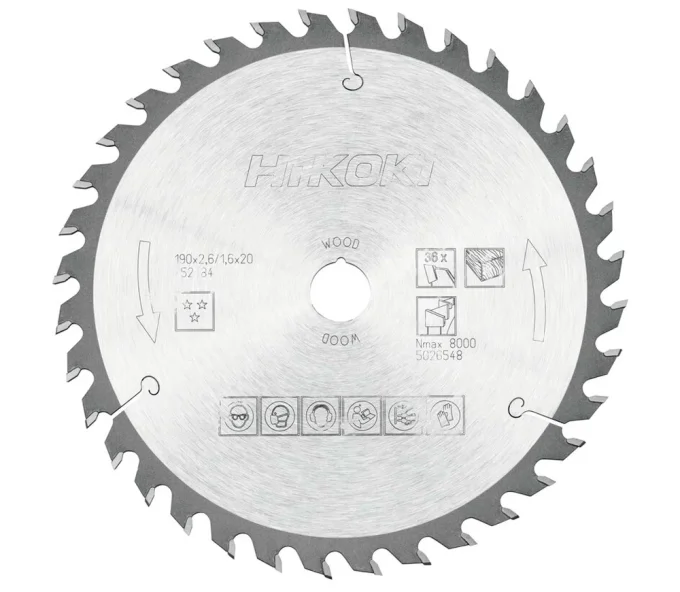 Пильный диск HIKOKI 752484 190мм 1.6мм Дерево-1