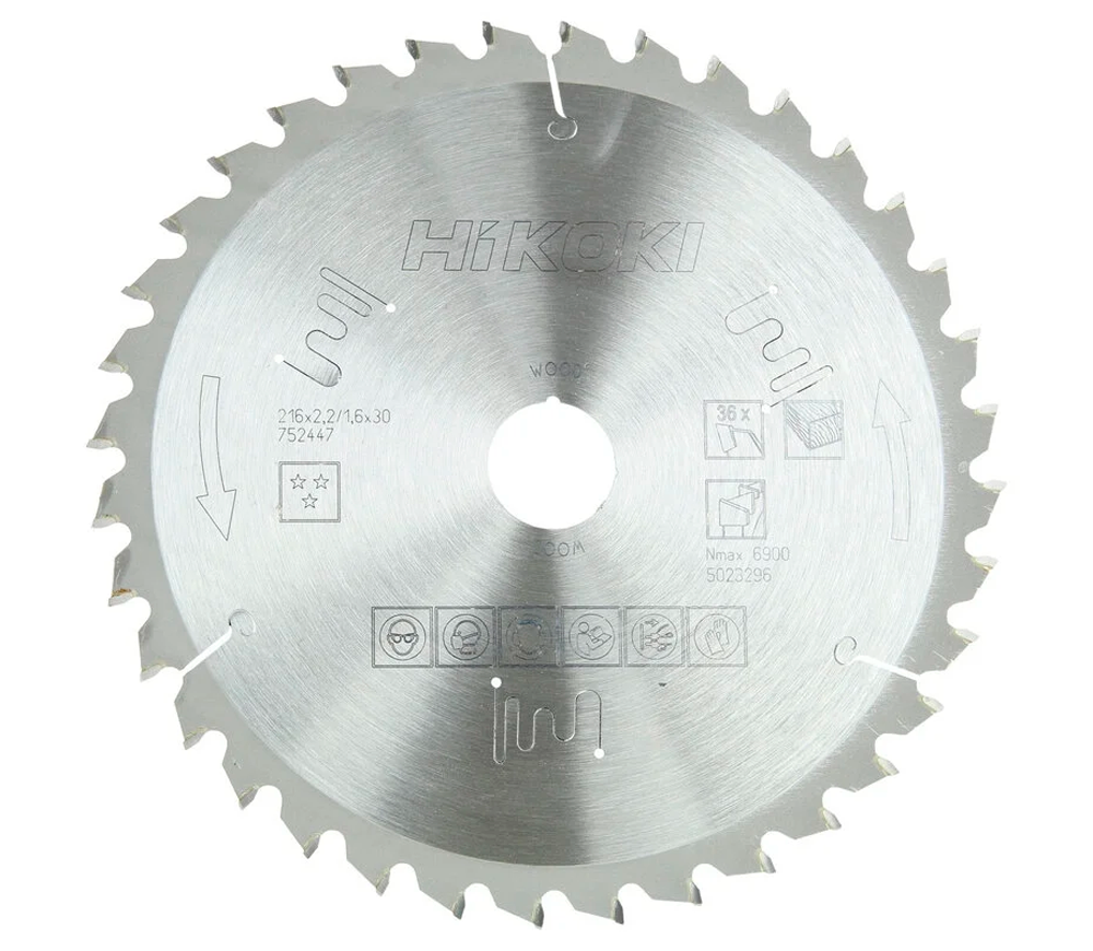 Disc pentru fierastrau electric HIKOKI 752447 216mm 1.6mm Lemn
