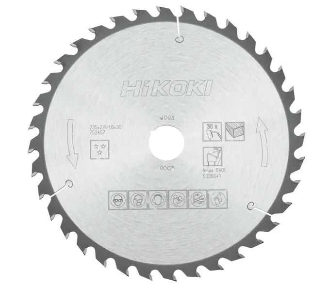 Disc pentru fierastrau electric HIKOKI 752457 235mm 1.6mm Lemn-1