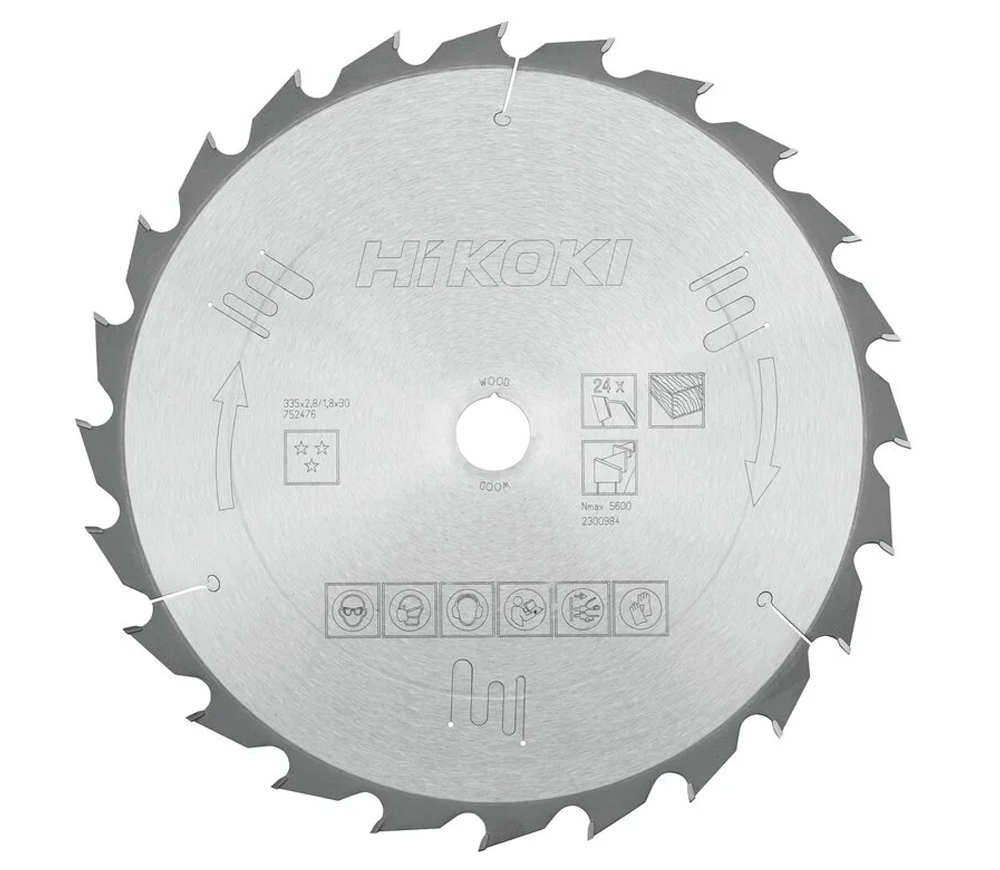 Disc pentru fierastrau electric HIKOKI 752476 335mm 1.8mm Lemn