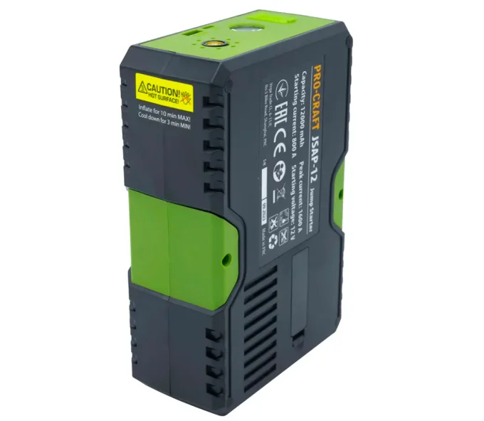 Пуско-зарядное устройство c компрессором ProCraft JSAP-12 600A 12В-3