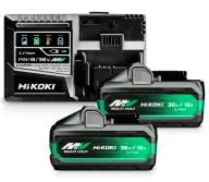 Зарядное устройство + 2 аккумулятора HIKOKI UC18YSL3WJZ 195вт 18-36В 8A-1