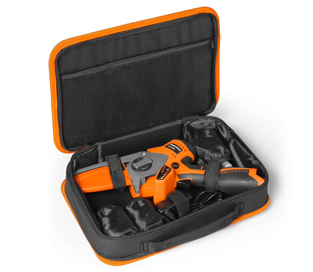 Цепная пила аккумуляторная DAEWOO DACS 416Li SET 100мм 16В 2.5Ач-6