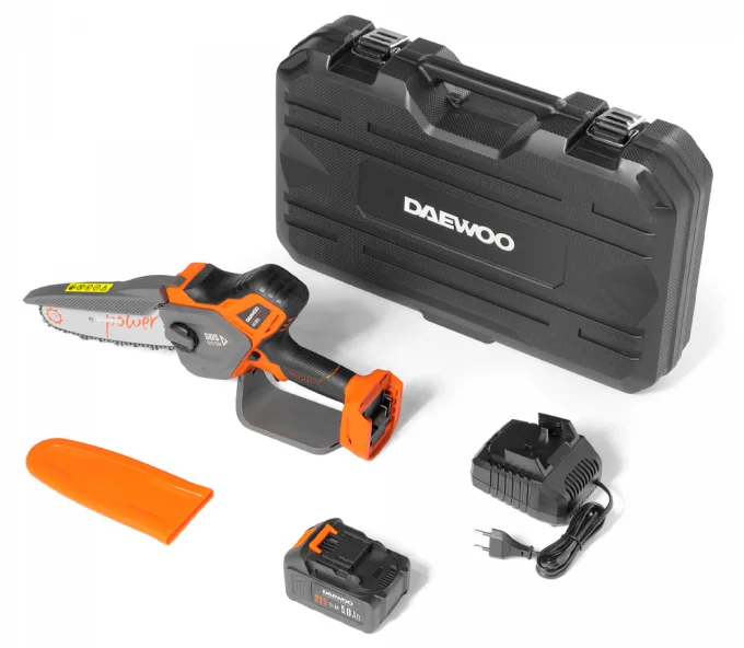Fierăstrău cu lanț cu acumulator DAEWOO DACS 821Li SET 200mm 21V 5Ah-10
