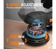 Mașină de șlefuit excentrică MAXXT MDMS800 800w 150mm-5
