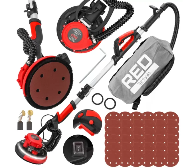 Телескоп. шлиф. машина Ø225мм 2000W RED Technic RTSDG0108-10